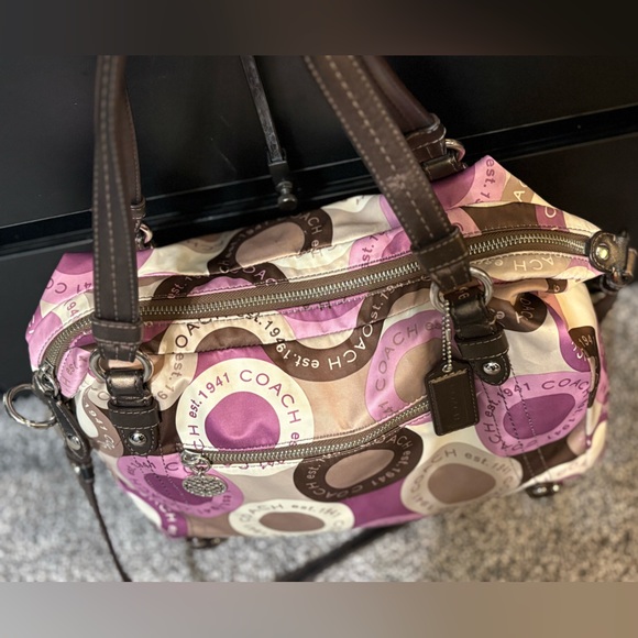 Coach Y2K Alexandra Snaphead Print Sateen Satchel Crossbody Handbag - Picture 11 of 14